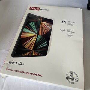 NEW ZAGG Glass Elite Apple iPad Pro 12.9 Screen Protector (3rd/4th/5th/6th Gen)